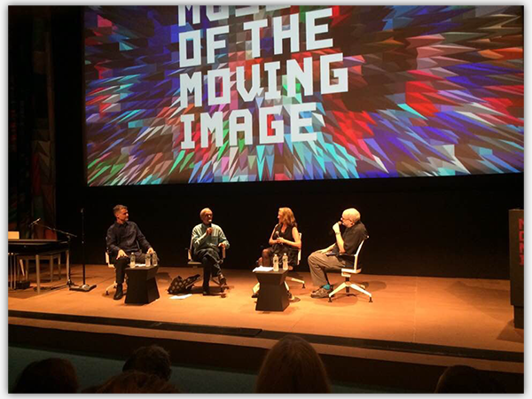 Paul Rudolph, Christopher Cerf, and Ivy Austin, with moderator Craig Shemin.